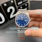 EW Factory Clone Rolex Datejust Blue Dial Jubilee Watch 36mm